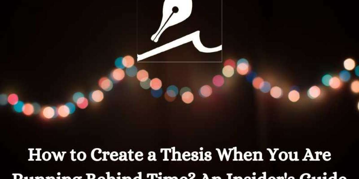 How to Create a Thesis When You Are Running Behind Time? An Insider's Guide