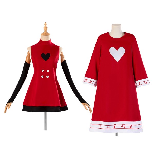 Hazbin Hotel Charlie Red Dress Suit Halloween Cosplay Costumes - CCosplay.com