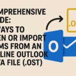 5 Ways to Open or Import Items from an Offline Outlook Data File